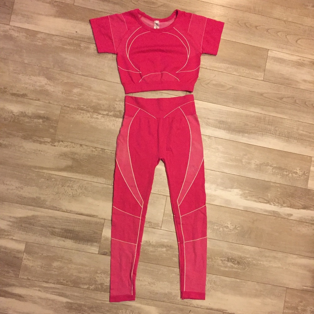 NWT Pink Spandex Set
